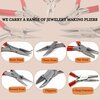 A2Z Scilab Jewelry Making Pliers Professional Repair Slim Clippers, Stainless Steel Tool with Cushion Grip A2Z-ZR938